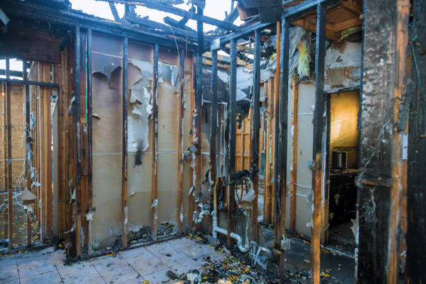 Professional Fire Damage Removal technician working in Addison, TX